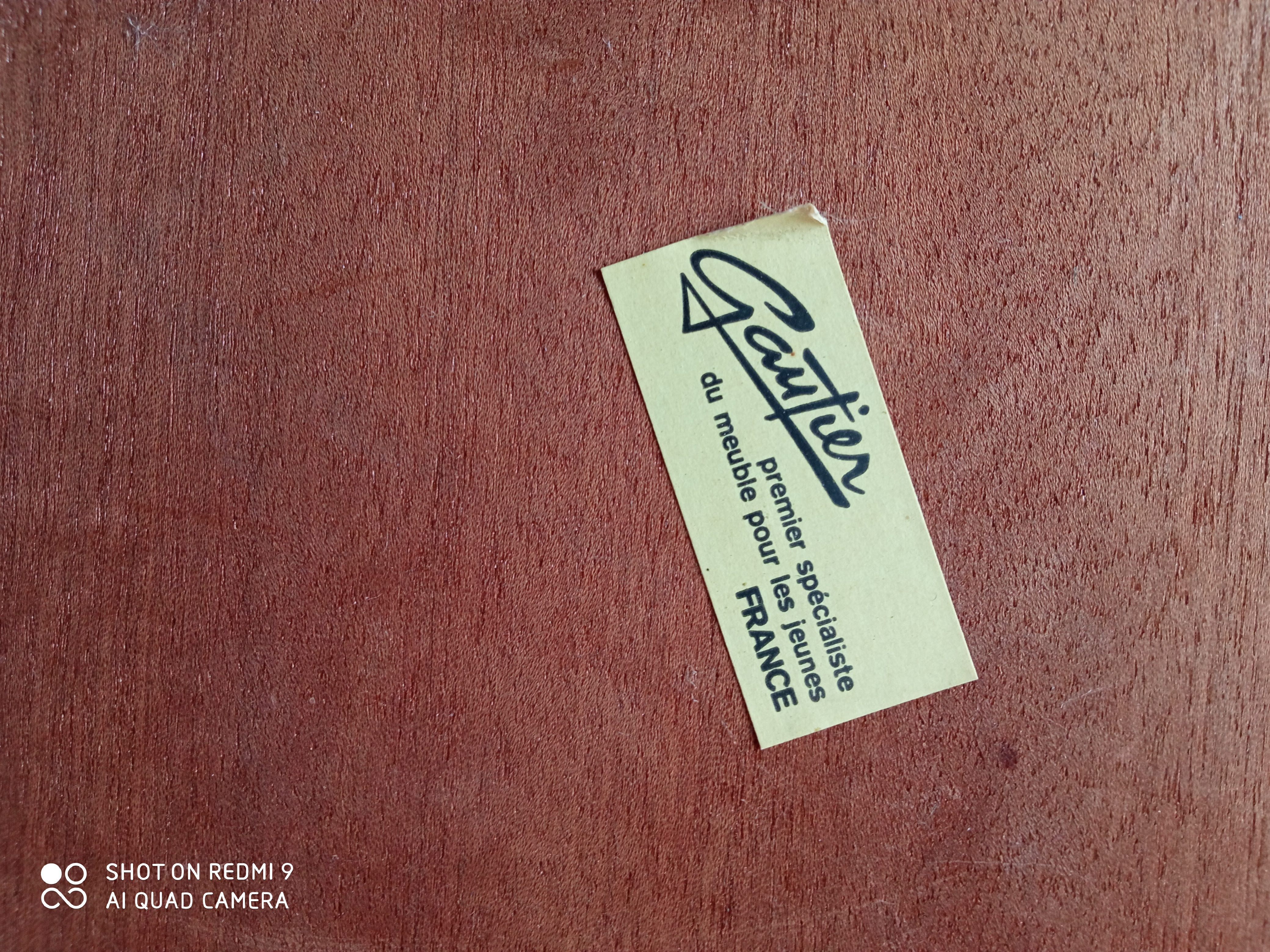 Pair of sofa ends/bedside tables in vintage Gautier teak