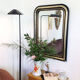 Miroir Louis-Philippe noir et doré - 73 X 52 cm