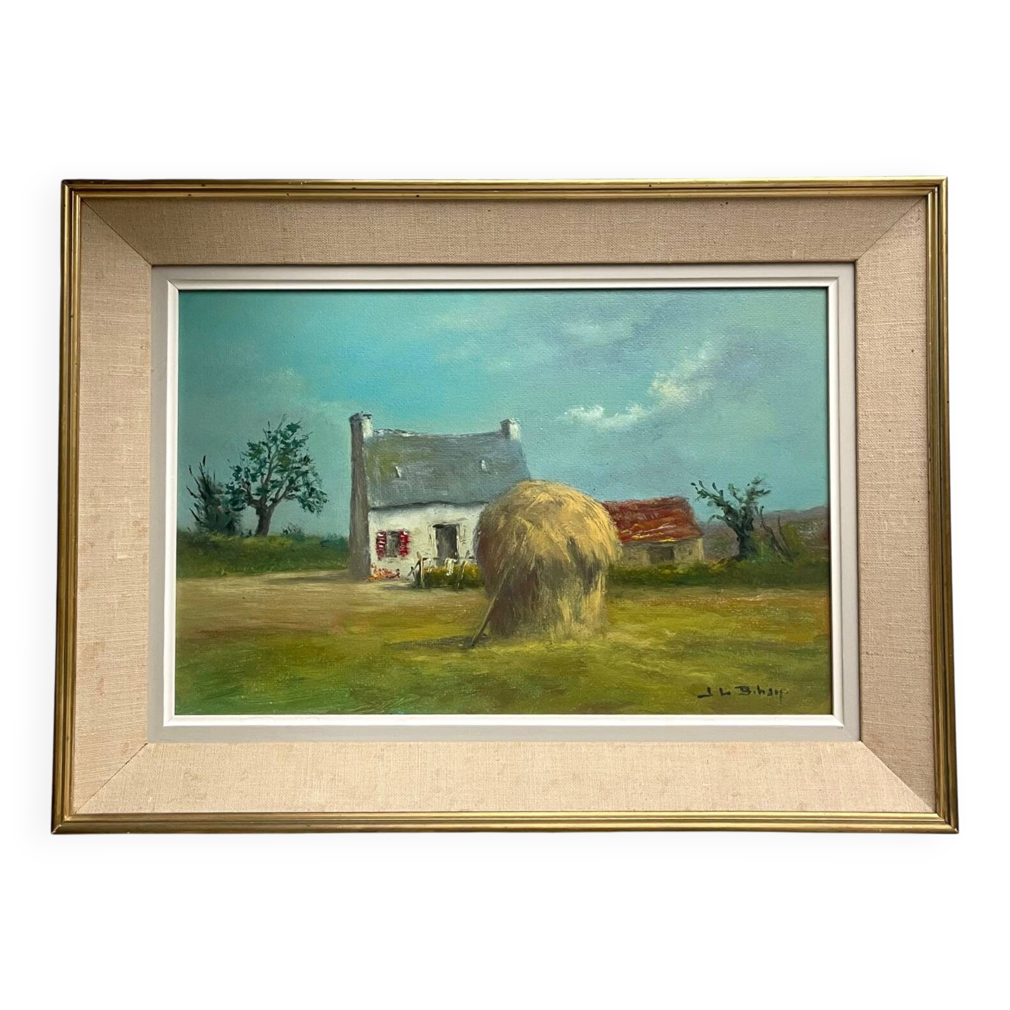 Breton painting on wood