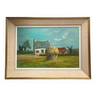 Breton painting on wood