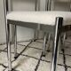 Vintage chairs from the 70s restored with a French terry fabric