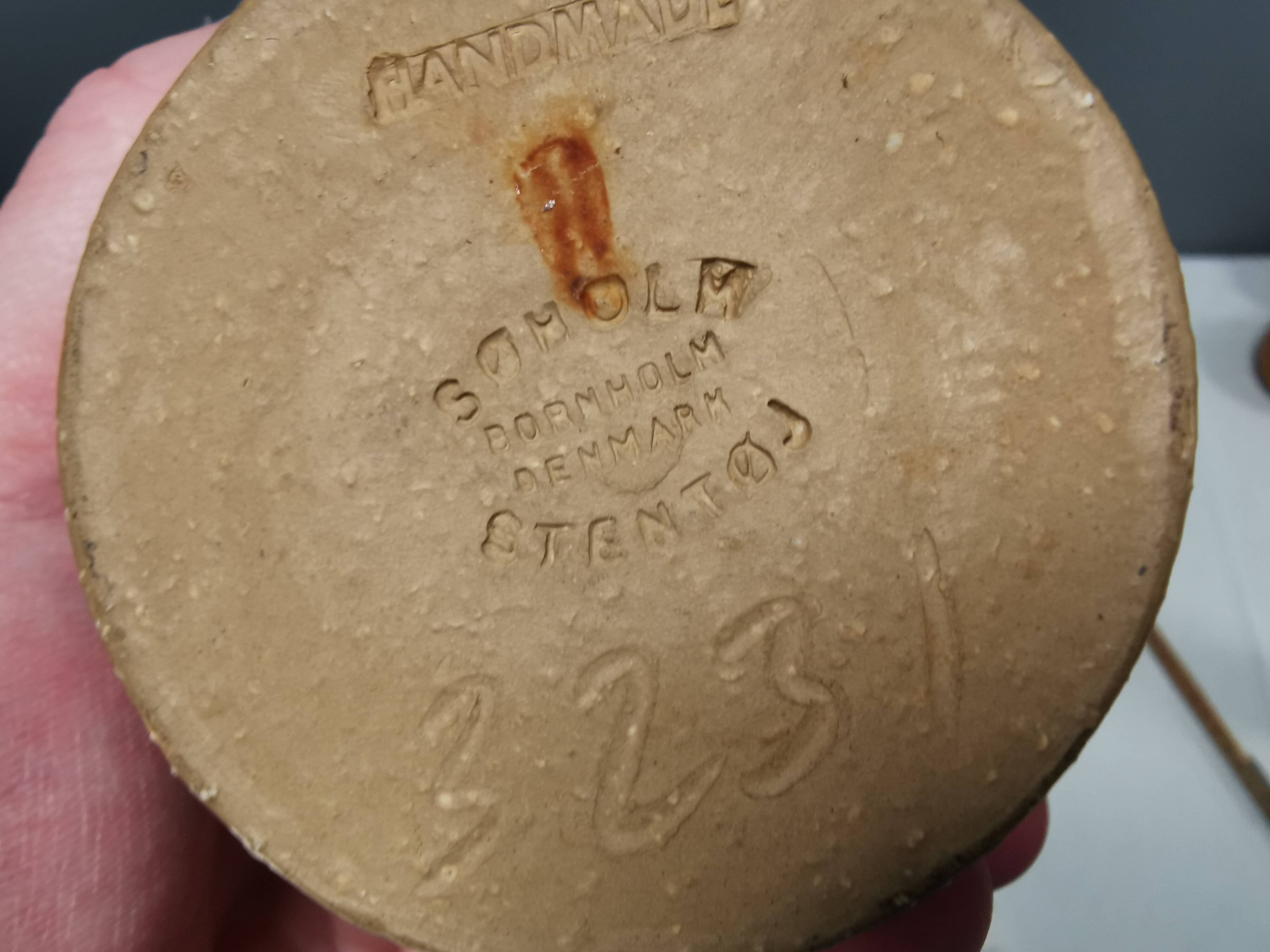 Ball ceramic vase, by Noomi Backhausen for Søholm Denmark 1970-80s