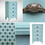 Art Deco dresser handles shells 1930