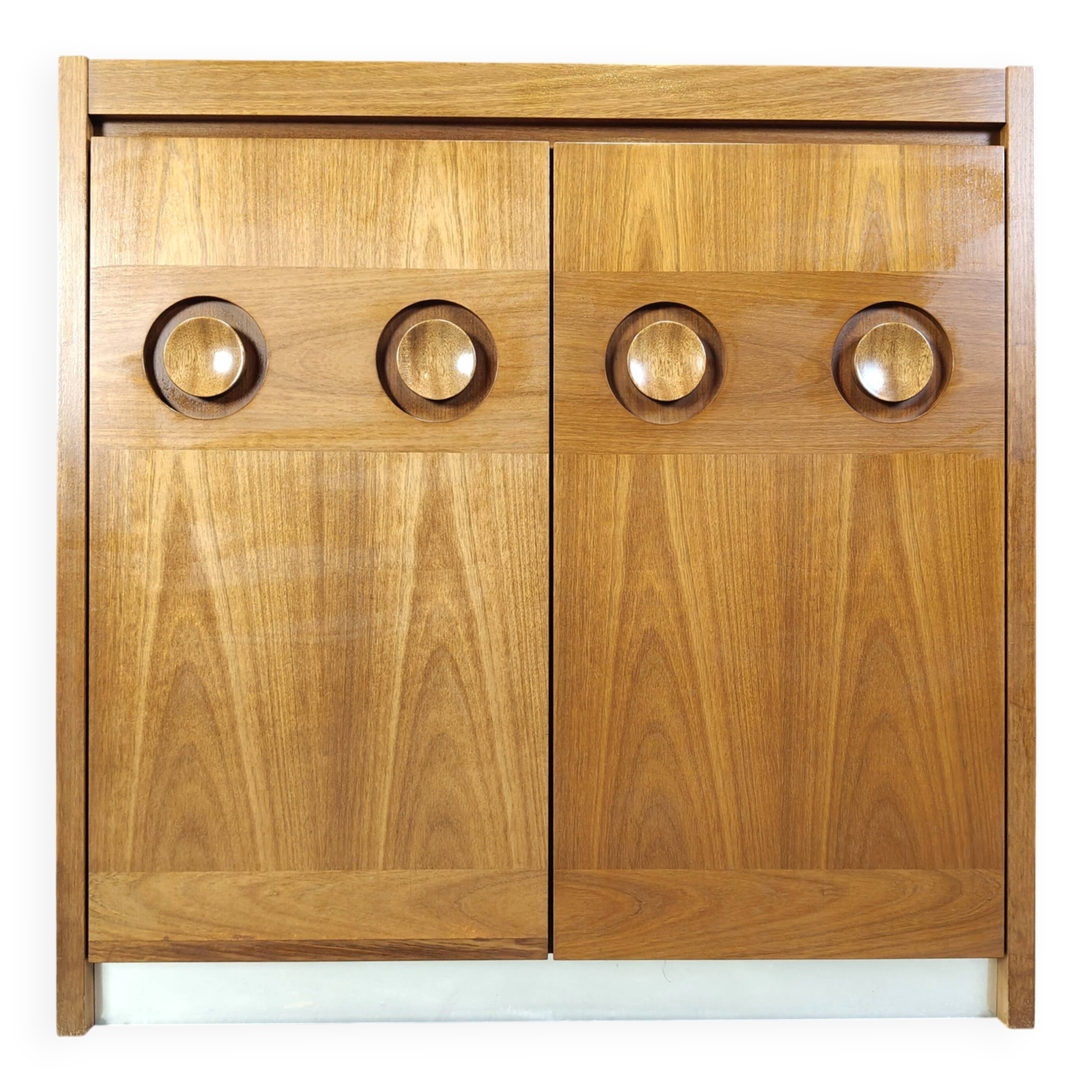 Vintage brutalist bar cabinet, 1970s