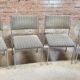 Set of four vintage armchair chairs