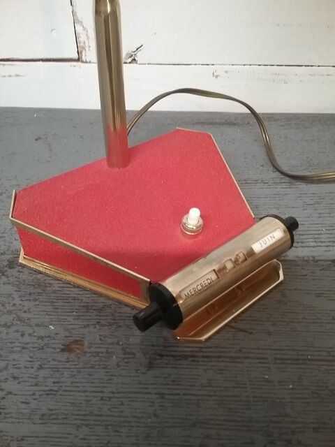 Aluminor calendar office lamp 1950