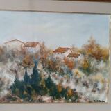 Oil on canvas Marino Scardigli (Pistoia, 1921-Pescia, 2005) - Tuscan landscape