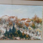 Oil on canvas Marino Scardigli (Pistoia, 1921-Pescia, 2005) - Tuscan landscape