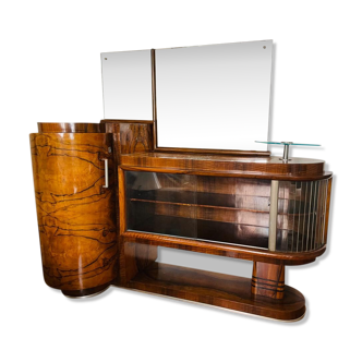 Sideboard with showcase and mirror