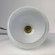 Vintage up and down lamp in opaline, brass and metal