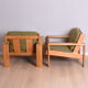 Pair of Bonanza Armchairs by E. Pajamies for Asko, Finland, 1960s
