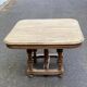 Henri II dining table stripped in solid oak from the 19th century.