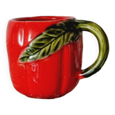 Tasse barbotine tomate
