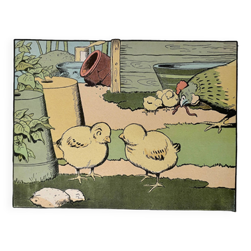 Ancienne illustration humoristique satirique animaux 1930
