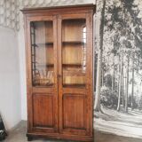 Display cabinet, oak bookcase from the 20s