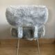 Chaise à poiles longs PELFRAM par PELTEX S.A PRODUCTION FRANCE années 1960/70