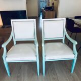 2 fauteuils faits et peints à la main de Gilles Nouailhac