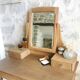 Coiffeuse Vintage en bois, entièrement restaurée