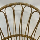 Vintage rattan chair by Dirk van Sliedregt Rohe Noordwolde 1960 in the Netherlands