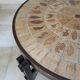 Table palissandre et céramique dite Hérbier par Roger Capron 1960 70