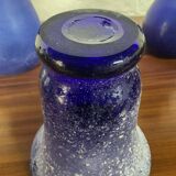 Series of 3 Murano “Scavo” vases in glass paste from the 60s and 70s