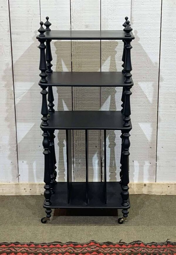 Meuble à partitions en bois noirci fin XIXème