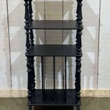 Blackened wooden music stand from the late 19th century