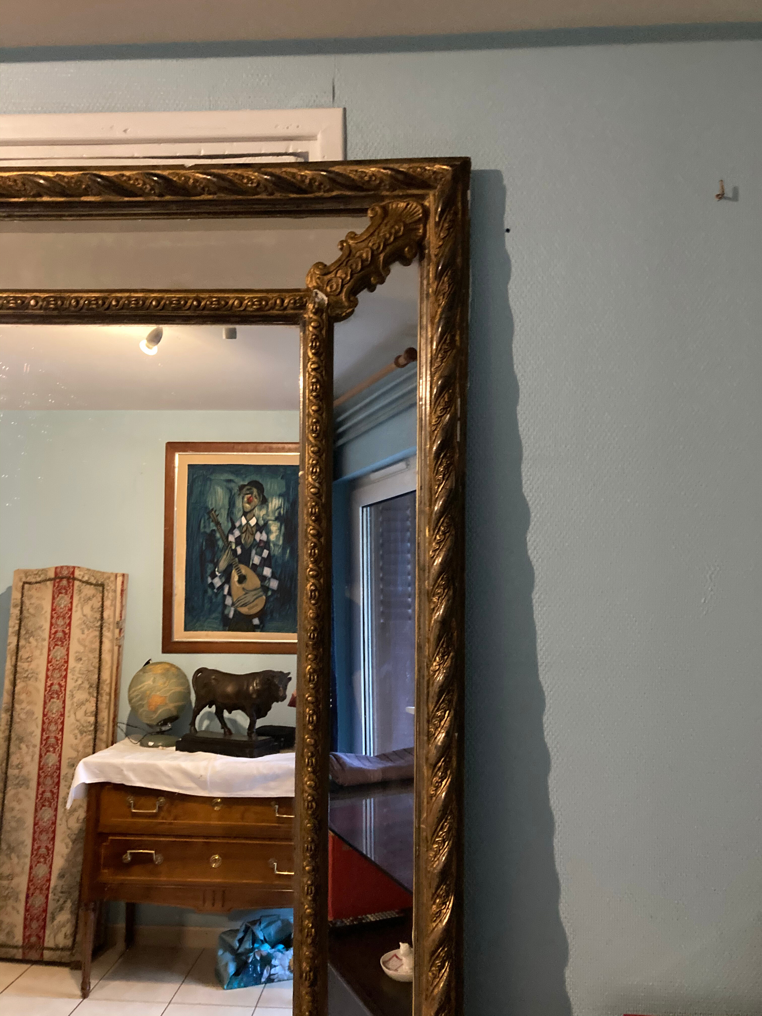 Mirror with old parclose - 160x103cm
