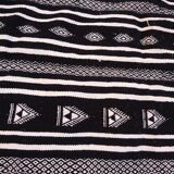 Black and white rugs handmade 185x115cm