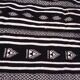 Black and white rugs handmade 185x115cm