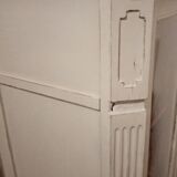 Silver library patina 2 doors on marble 147 x 81 cm