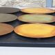 Set of 4 vintage metallic wall decorations