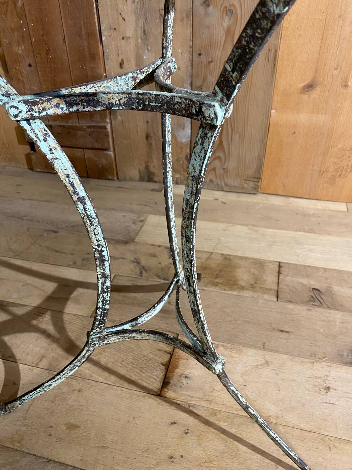 Old garden or bistro pedestal table