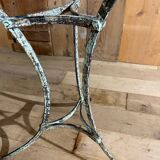 Old garden or bistro pedestal table