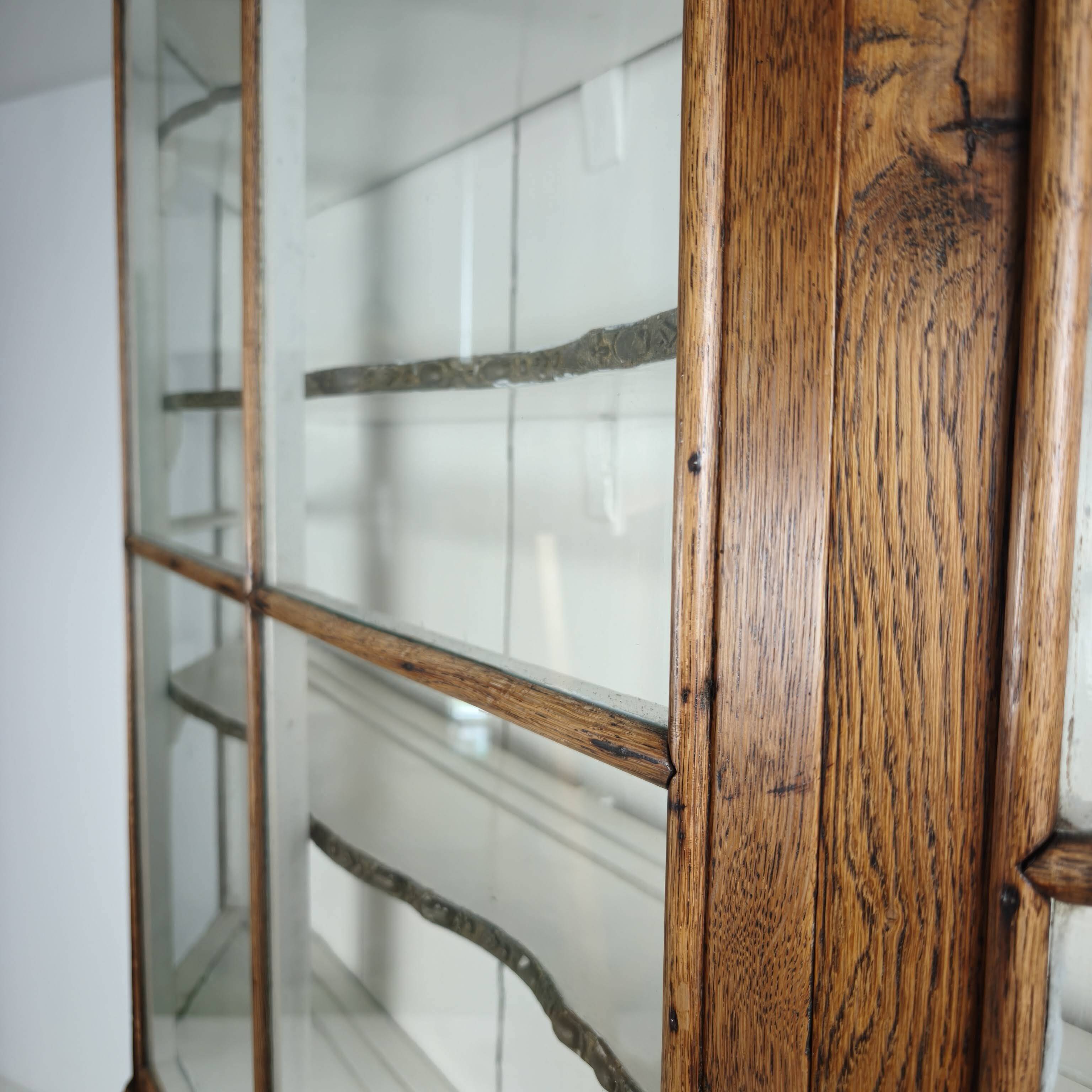 Dutch Oak Bureau Bookcase, 18th Century