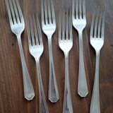 6 fourchettes monogramme M