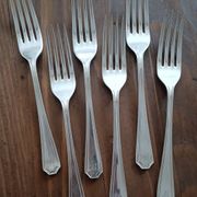6 fourchettes monogramme M