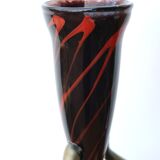 Pair of blown glass vases signed, 90s