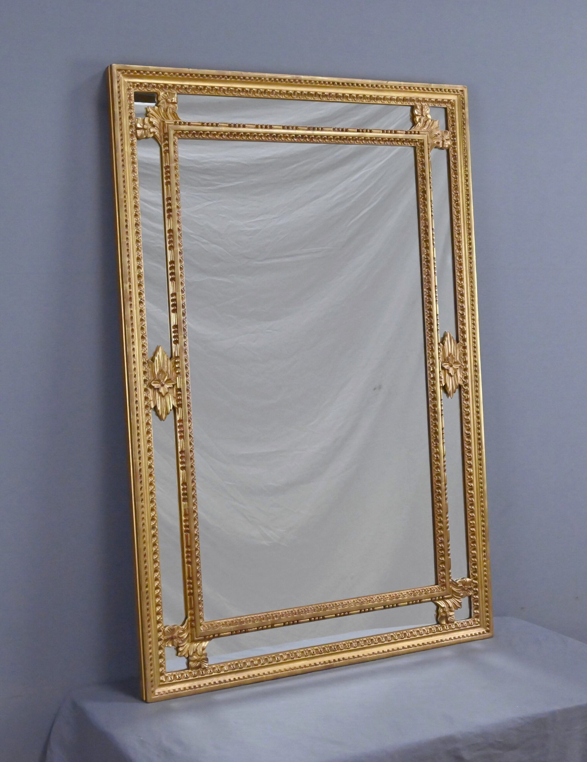 Large mirror with shutters, Louis XVI style – Mid 20th century