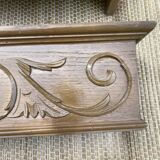 Old wooden curtain cover