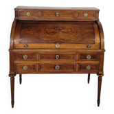 Louis XVI period cylinder desk in walnut