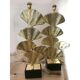 Gold brass Frame Leaves of Ginko Biloba table lamp
