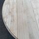 Renovated round extendable dining table with flaps, 6 extensions, 300cm.