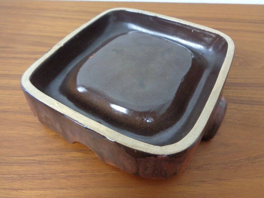Brutalist ceramic ashtray, 1940s