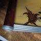 Floral tray signed Elge