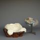 Sculptural Burl wood Low Lounge Chair. 1970s