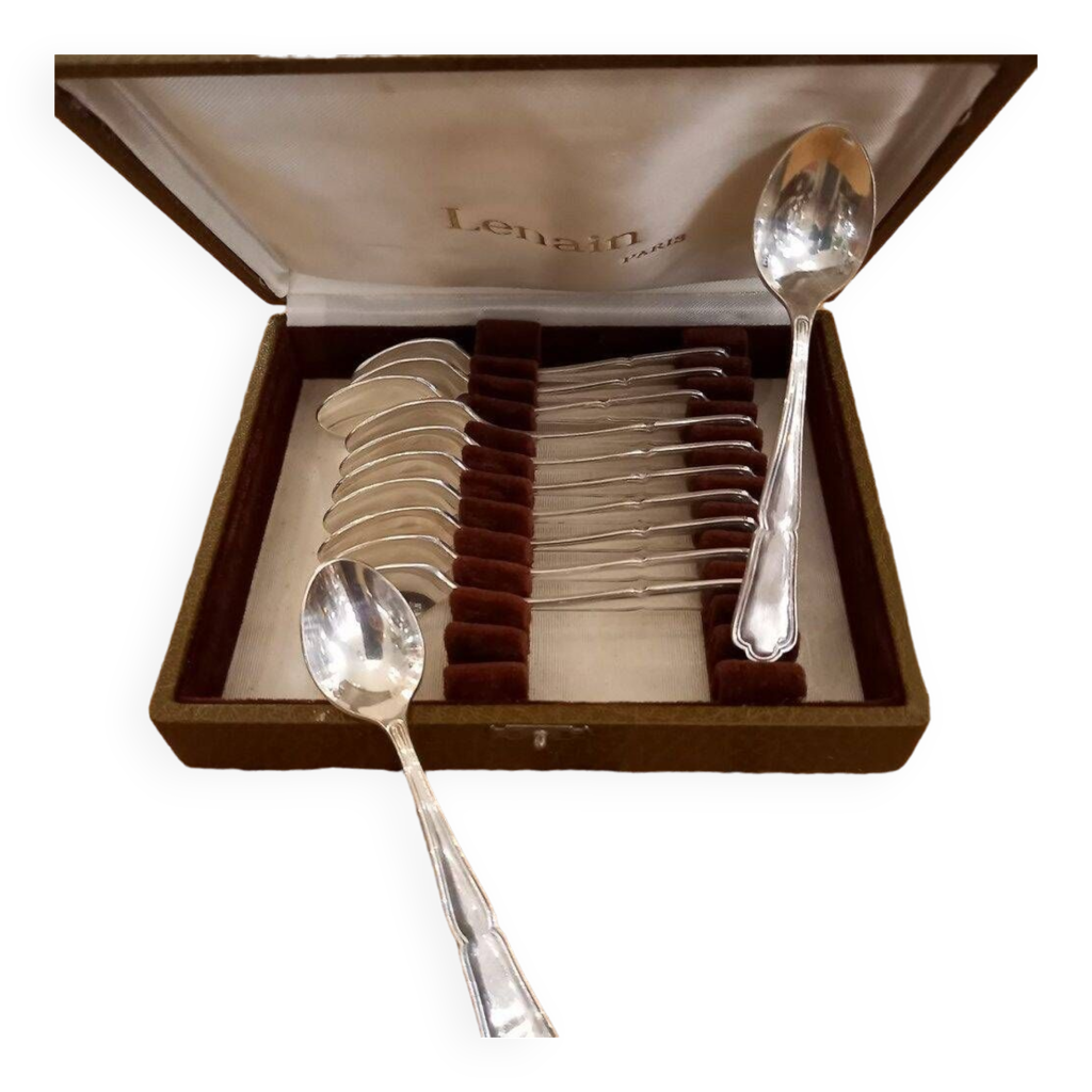 Falytemow Lot de 5 mini cuillères dorées vintage