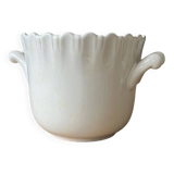 White Moustiers flowerpot