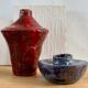 Lot 2 ceramic vases, circa 1970