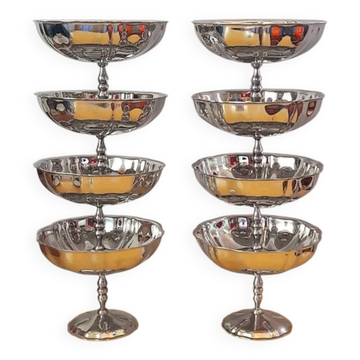 Ice cream/dessert bowls in stainless steel